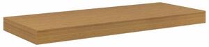 Beżowa półka na ścianę z materiału drewnopochodnego, nowoczesny design 60x23x4 cm