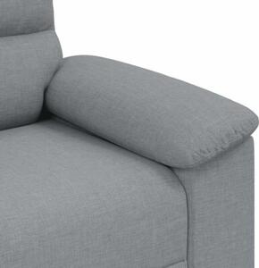 Sofa 2-osobowa jasnoszara 160x81x84 cm tkanina