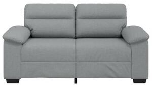 Sofa 2-osobowa jasnoszara 160x81x84 cm tkanina