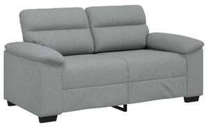 Sofa 2-osobowa jasnoszara 160x81x84 cm tkanina