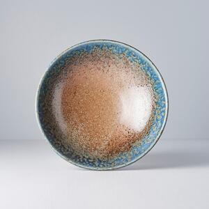 Beżowo-niebieska miska ceramiczna na ramen MIJ Earth & Sky, ø 25 cm