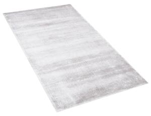 Nowoczesny dywan z wiskozy krótkie włosie prostokątny 80 x 150 cm jasnoszary Gesi Beliani