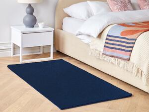 Ręcznie tkany dywan z wiskozy niebieski 80 x 150 cm chodnik do salonu Gesi II Beliani