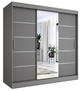 Szafa przesuwna 200 cm antracyt E8-R42
