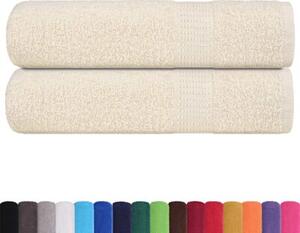 Ręczniki do rąk, frogn, 2 szt., kremowe, 50x100 cm, 360 g/m²