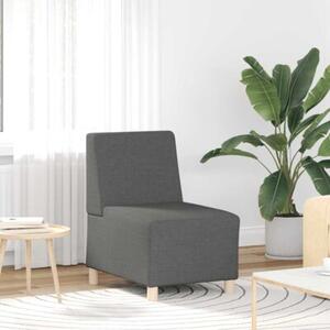 ModuÅowa sofa bez podÅokietnikÃ³w ciemnoszara 55 cm tkanina