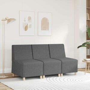 ModuÅowa sofa bez podÅokietnikÃ³w ciemnoszara 55 cm tkanina