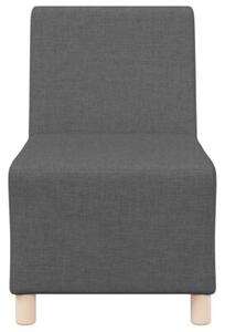 ModuÅowa sofa bez podÅokietnikÃ³w ciemnoszara 55 cm tkanina