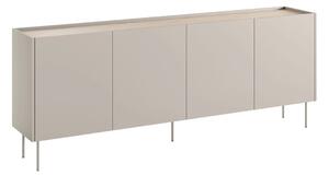 Komoda Desin 220 cm czterodrzwiowa - kaszmir / dąb nagano