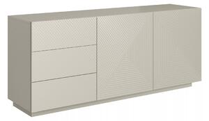 Komoda Asha 167 cm dwudrzwiowa z szufladami - kaszmir
