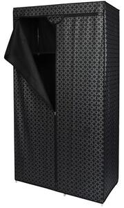 Szafa tekstylna SASKA GARDEN Ornament 45207 (170 x 90 x 45 cm) Czarny