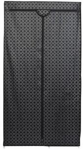 Szafa tekstylna SASKA GARDEN Ornament 45207 (170 x 90 x 45 cm) Czarny