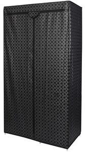 Szafa tekstylna SASKA GARDEN Ornament 45207 (170 x 90 x 45 cm) Czarny