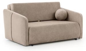 Sofa Zeldia 155 z funkcją spania - brązowy szenil hydrofobowy Spring 1110