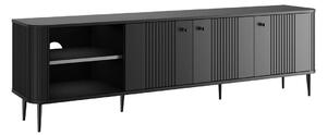 Szafka RTV Vesper 3D 187 cm - czarny / czarne nogi