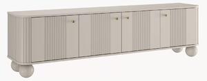 Szafka RTV Vesper 4D 187 cm - kaszmir / złote uchwyty / nogi kule