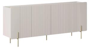 Komoda Malmi 200 cm czterodrzwiowa - kaszmir / złote nóżki