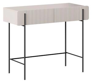 Toaletka Malmi 100 cm z szufladami - kaszmir / czarne nóżki