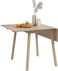 Składany stół jadalny HOMCOM, stół kuchenny dla 2-4 osób, stół składany, drewniany stół do jadalni, do małych pomieszczeń, 110 x 86 x 75 cm, drewno naturalne