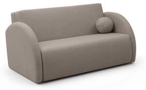 Sofa rozkładana Nubi trzyosobowa 140 cm z pojemnikiem - beżowa boucle Quelle 16