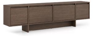 Szafka RTV czterodrzwiowa Zolia 180 cm na cokole - orzech elegant