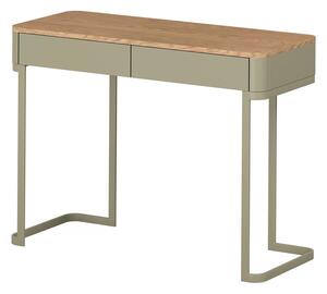Konsola Elivo 110 cm z szufladami na stelażu - eukaliptus / dąb baltic dune