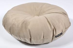 Okrągła poduszka dekoracyjna OLIWIA 40 cm - beżowa