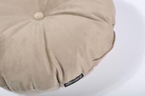 Okrągła poduszka dekoracyjna OLIWIA 40 cm - beżowa