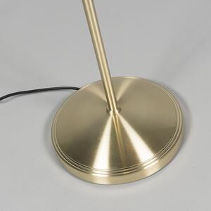Nowoczesna lampa stojąca złota/ mosiądz - Tommy 1 Oswietlenie wewnetrzne