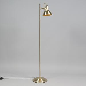 Nowoczesna lampa stojąca złota/ mosiądz - Tommy 1 Oswietlenie wewnetrzne