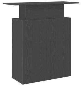 Biurko recepcyjne czarne 100x40x104 cm drewno konstrukcyjne