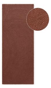 Ceglasty wełniany chodnik tkany ręcznie 80x200 cm Calmio – Hanse Home