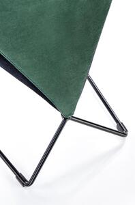 Krzesło K485 VELVET ciemnozielone