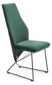 Krzesło K485 VELVET ciemnozielone