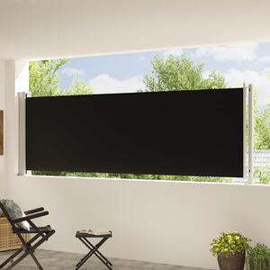 Wysuwana markiza boczna na taras, 117 x 614 cm, czarna
