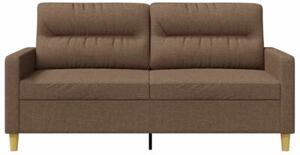 Sofa 2-osobowa, brÄ zowa, 140 cm, tapicerowana tkaninÄ