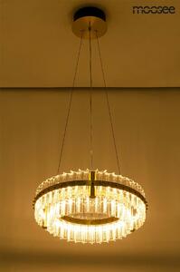 EMWOmeble MOOSEE lampa wisząca SATURNUS 47 DUO złota - LED, kryształ, stal szczotkowana