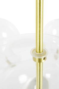 MebleMWM Lampa wisząca CAPRI LINE 3 złota - 180 LED, aluminium, szkło