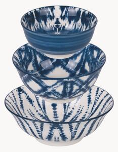 Komplet miseczek z porcelany Blue, 3 elem