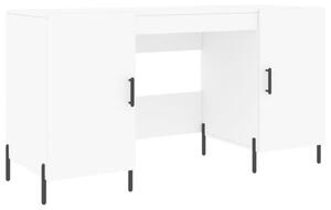 Biurko, biaÅe, 140x50x75 cm, materiaÅ drewnopochodny