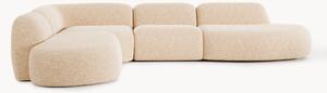 Narożna sofa modułowa XL Bouclé z szezlongiem Wolke