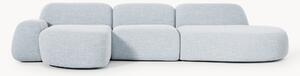 Narożna sofa modułowa Bouclé z szezlongiem Wolke (4-osobowa)