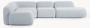 Narożna sofa modułowa XL Bouclé z szezlongiem Wolke