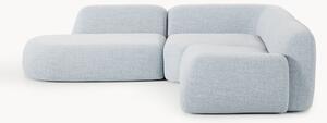 Narożna sofa modułowa Bouclé z szezlongiem Wolke (4-osobowa)