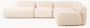 Narożna sofa modułowa XL Bouclé z szezlongiem Wolke