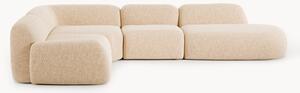 Narożna sofa modułowa XL Bouclé z szezlongiem Wolke