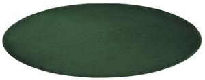 Ręcznie tkany dywan z wiskozy zielony okrągły 140 cm chodnik do salonu Gesi II Beliani