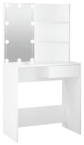 Toaletka z oświetleniem LED, biała, 74,5x40x141 cm