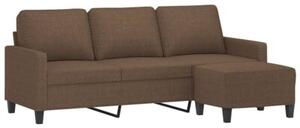 Sofa 3-osobowa z podnÃ³Å¼kiem, brÄ zowy, 180 cm, tkaninÄ