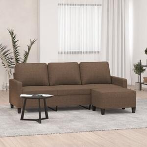 Sofa 3-osobowa z podnÃ³Å¼kiem, brÄ zowy, 180 cm, tkaninÄ